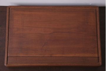 アンティーク雑貨　和製アンティーク　古い木製のレトロな衣装盆(お盆・トレー)(1)
