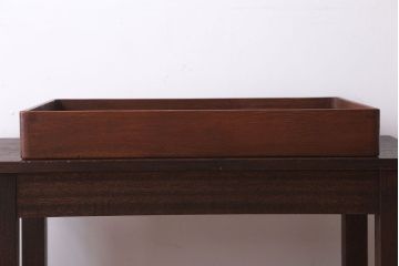 アンティーク雑貨　和製アンティーク　古い木製のレトロな衣装盆(お盆・トレー)(2)