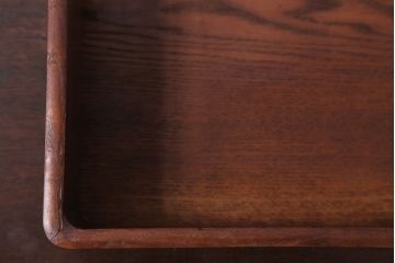 アンティーク雑貨　和製アンティーク　古い木製のレトロな衣装盆(お盆・トレー)(2)