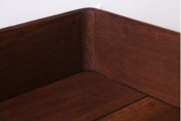 アンティーク雑貨　和製アンティーク　古い木製のレトロな衣装盆(お盆・トレー)(2)