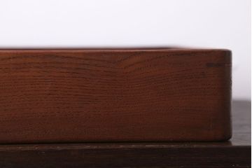 アンティーク雑貨　和製アンティーク　古い木製のレトロな衣装盆(お盆・トレー)(2)