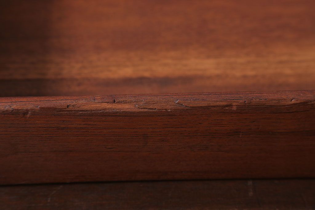 アンティーク雑貨　和製アンティーク　古い木製のレトロな衣装盆(お盆・トレー)(2)