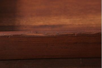 アンティーク雑貨　和製アンティーク　古い木製のレトロな衣装盆(お盆・トレー)(2)