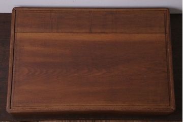 アンティーク雑貨　和製アンティーク　古い木製のレトロな衣装盆(お盆・トレー)(2)