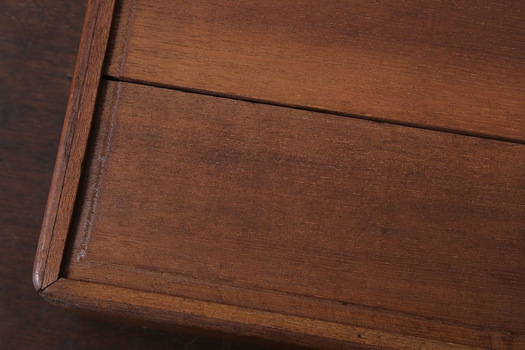 アンティーク雑貨　和製アンティーク　古い木製のレトロな衣装盆(お盆・トレー)(2)