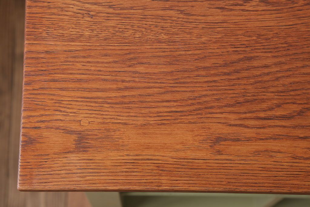 アンティーク家具　ペイント　両面収納のリメイク収納カウンター(マス目棚)