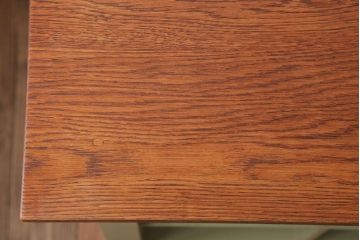 アンティーク家具　ペイント　両面収納のリメイク収納カウンター(マス目棚)