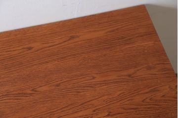 アンティーク家具　ペイント　両面収納のリメイク収納カウンター(マス目棚)