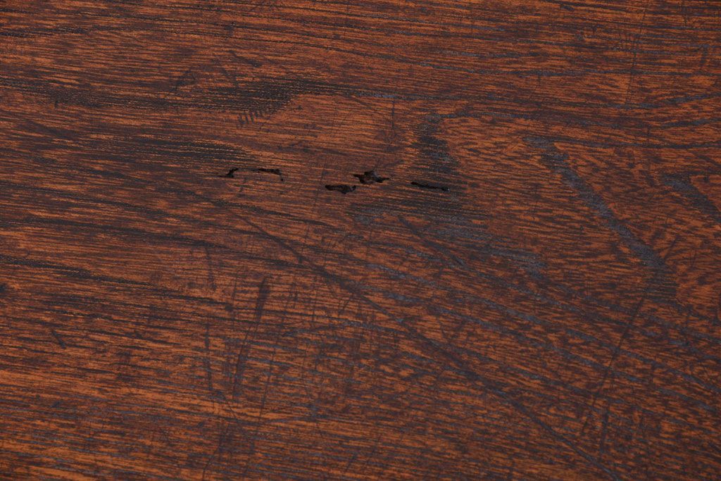 アンティーク家具　古民具・骨董　前面タモ材!上質なアンティーク角脚茶箪笥