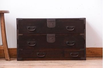 アンティーク家具　古民具・骨董　明治〜大正　古い木のアンティーク小箪笥