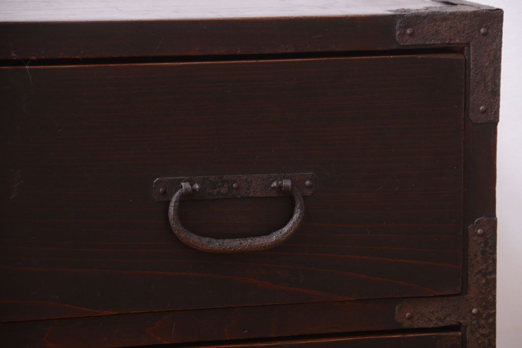 アンティーク家具　古民具・骨董　明治〜大正　古い木のアンティーク小箪笥