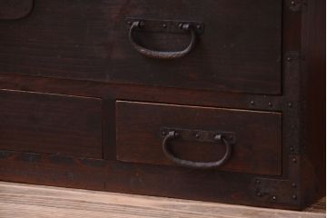 アンティーク家具　古民具・骨董　明治〜大正　古い木のアンティーク小箪笥