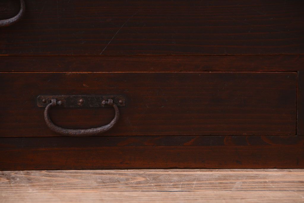 アンティーク家具　古民具・骨董　明治〜大正　古い木のアンティーク小箪笥