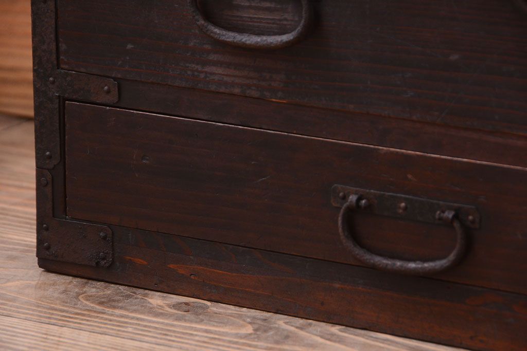 アンティーク家具　古民具・骨董　明治〜大正　古い木のアンティーク小箪笥