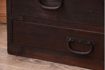 アンティーク家具　古民具・骨董　明治〜大正　古い木のアンティーク小箪笥