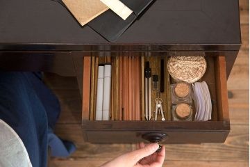 アンティーク家具　和製アンティーク　組み立て式!上品な両袖机