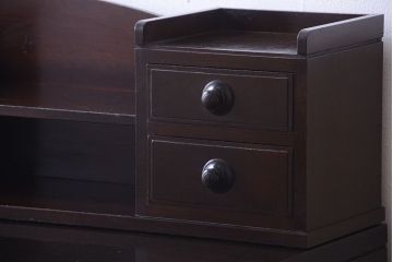 アンティーク家具　和製アンティーク　組み立て式!上品な両袖机