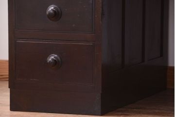 アンティーク家具　和製アンティーク　組み立て式!上品な両袖机