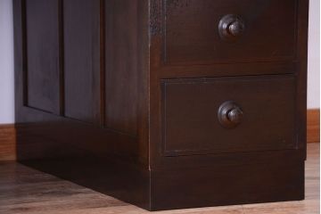 アンティーク家具　和製アンティーク　組み立て式!上品な両袖机