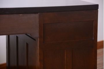 アンティーク家具　和製アンティーク　組み立て式!上品な両袖机