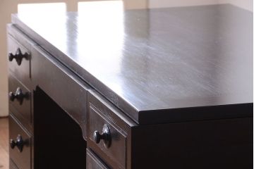 アンティーク家具　和製アンティーク　組み立て式!上品な両袖机