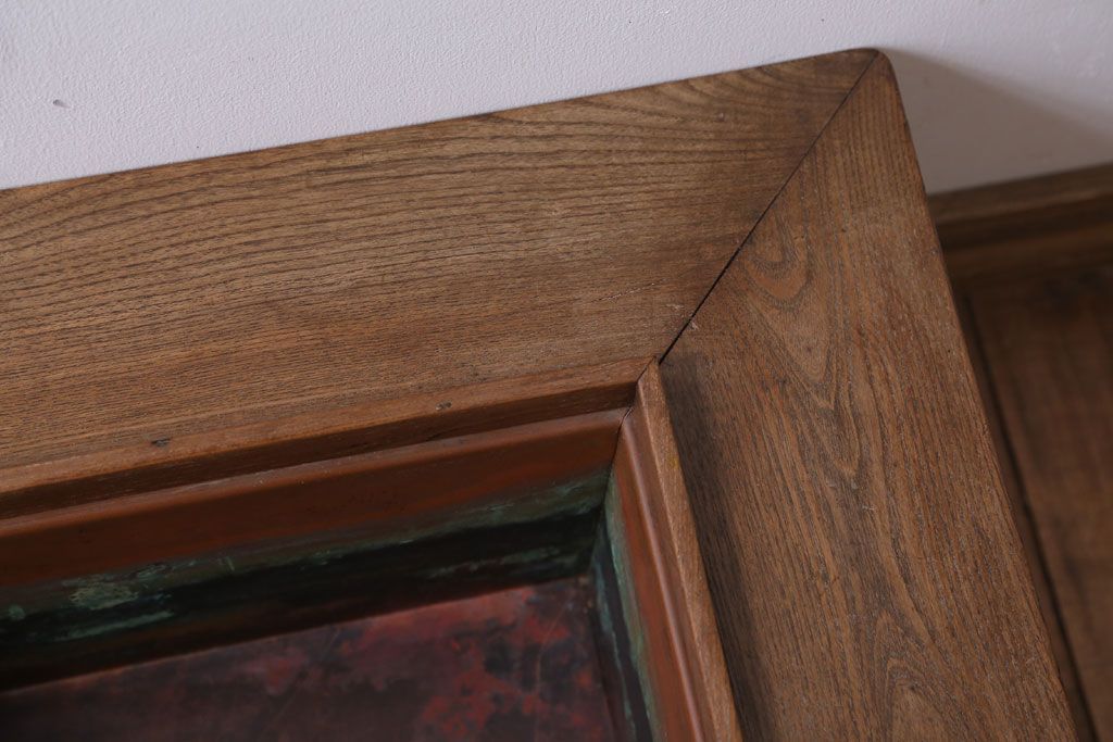 アンティーク雑貨　古民具・骨董　古い桑材製の高級角火鉢