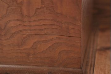 アンティーク雑貨　古民具・骨董　古い桑材製の高級角火鉢