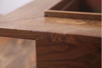 アンティーク雑貨　古民具・骨董　古い桑材製の高級角火鉢