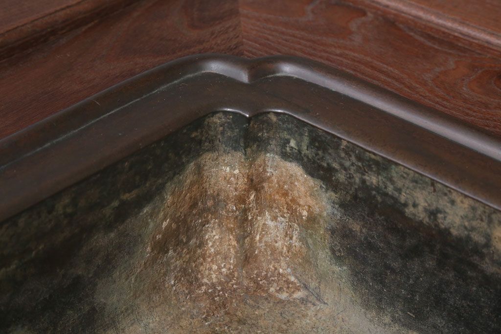 アンティーク雑貨　古民具・骨董　明治期　高級品!総桑材のアンティーク大名火鉢