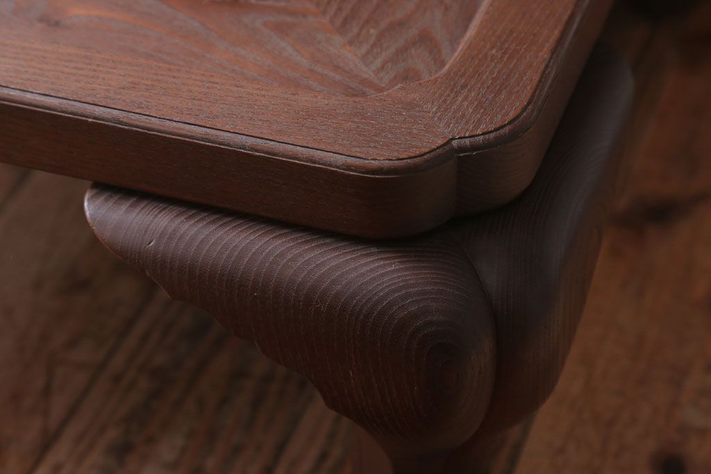 アンティーク雑貨　古民具・骨董　明治期　高級品!総桑材のアンティーク大名火鉢