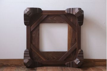 アンティーク雑貨　古民具・骨董　明治期　高級品!総桑材のアンティーク大名火鉢