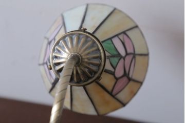 中古　ステンドグラスのデスクスタンド