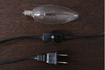 中古　ステンドグラスのデスクスタンド
