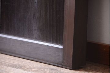古民具・骨董　明治〜大正期　檜・欅材製のアンティーク蔵戸(玄関戸)