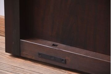 古民具・骨董　明治〜大正期　檜・欅材製のアンティーク蔵戸(玄関戸)