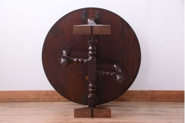 中古　松本民芸家具　13型　T.F　バタフライ卓(エクステンションテーブル)(1)