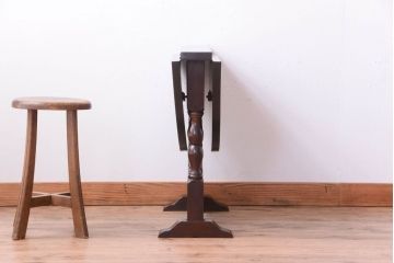 中古　松本民芸家具　13型　T.F　バタフライ卓(エクステンションテーブル)(2)