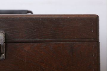 アンティーク雑貨　和製アンティーク　古い木製の小物収納箱(薬箱・木箱)(1)