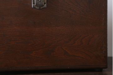 アンティーク雑貨　和製アンティーク　古い木製の小物収納箱(薬箱・木箱)(1)