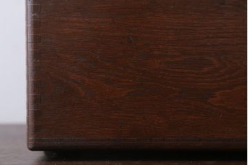 アンティーク雑貨　和製アンティーク　古い木製の小物収納箱(薬箱・木箱)(1)