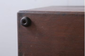 アンティーク雑貨　和製アンティーク　古い木製の小物収納箱(薬箱・木箱)(1)