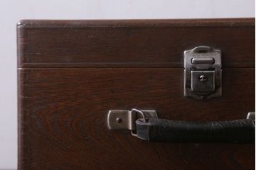 アンティーク雑貨　和製アンティーク　古い木製の小物収納箱(薬箱・木箱)(2)