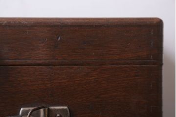 アンティーク雑貨　和製アンティーク　古い木製の小物収納箱(薬箱・木箱)(2)