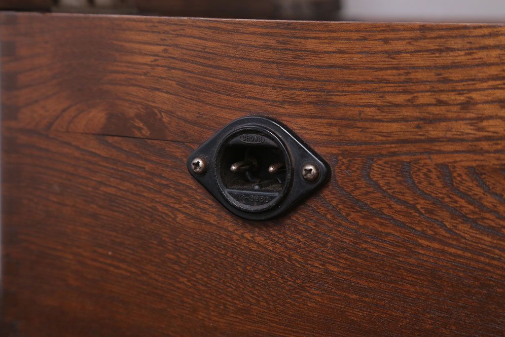 アンティーク雑貨　和製アンティーク　古い木製の小物収納箱(薬箱・木箱)(2)