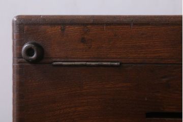 アンティーク雑貨　和製アンティーク　古い木製の小物収納箱(薬箱・木箱)(2)