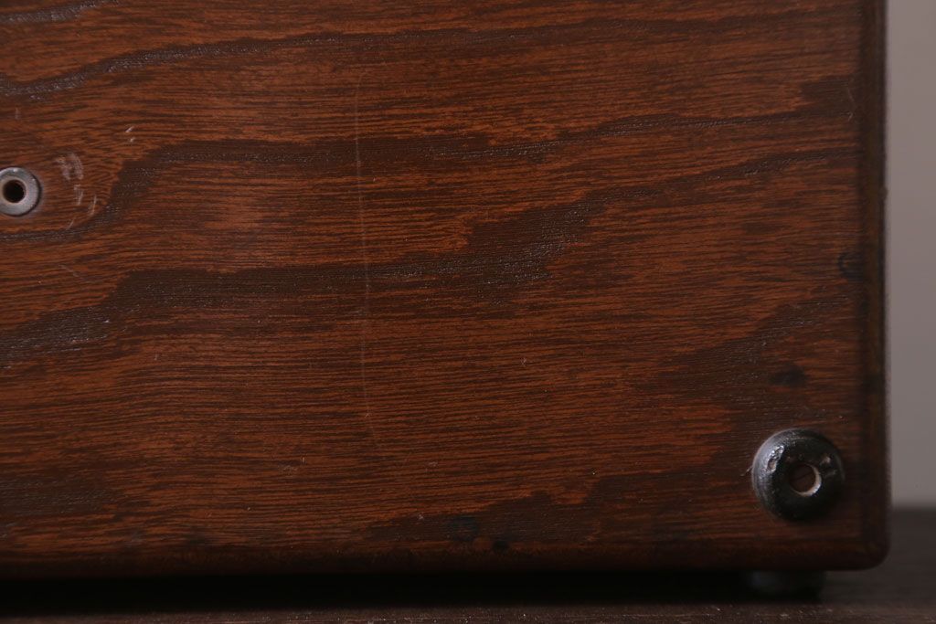 アンティーク雑貨　和製アンティーク　古い木製の小物収納箱(薬箱・木箱)(2)