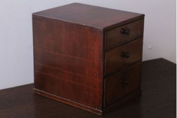 レトロ家具　昭和レトロ　古い木製のかわいいアンティーク小引き出し