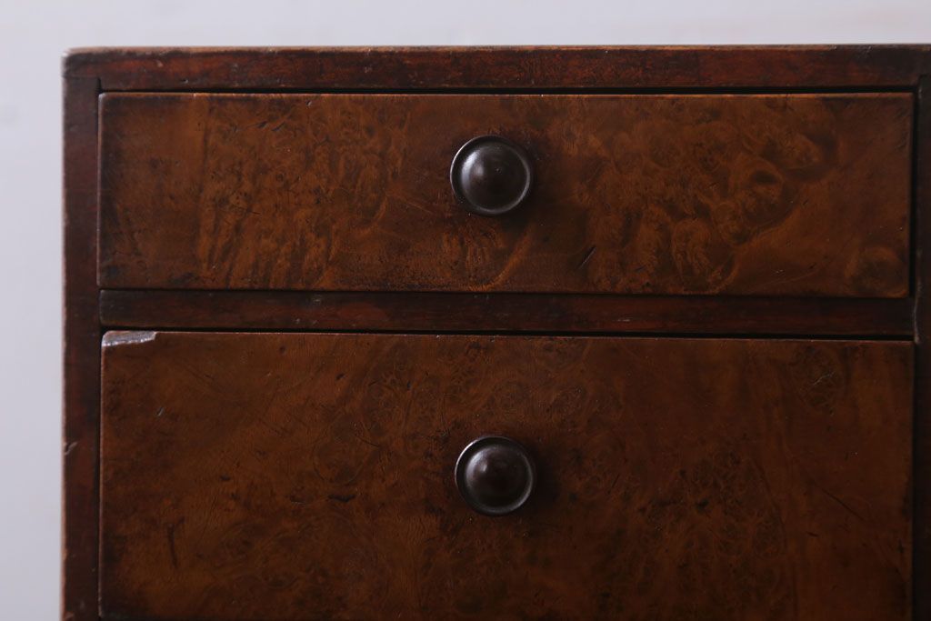 レトロ家具　昭和レトロ　古い木製のかわいいアンティーク小引き出し