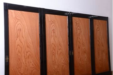 中古　民芸家具　木目が美しい板戸4枚セット