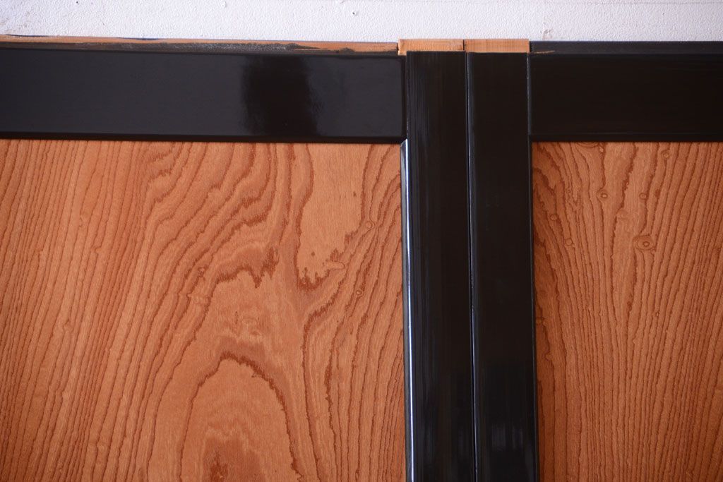 中古　民芸家具　木目が美しい板戸4枚セット